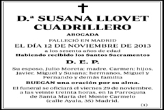 Susana Llovet Cuadrillero